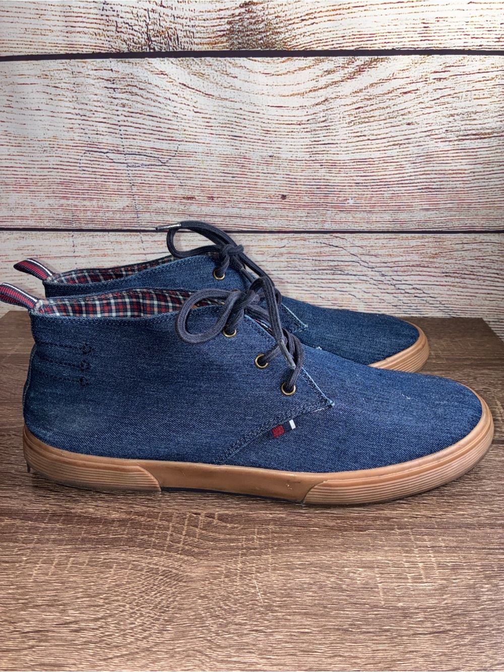 Pre Owned Ben Sherman 12 Bristol Chukka  Mens Blue Lifestyle Sneakers Shoes